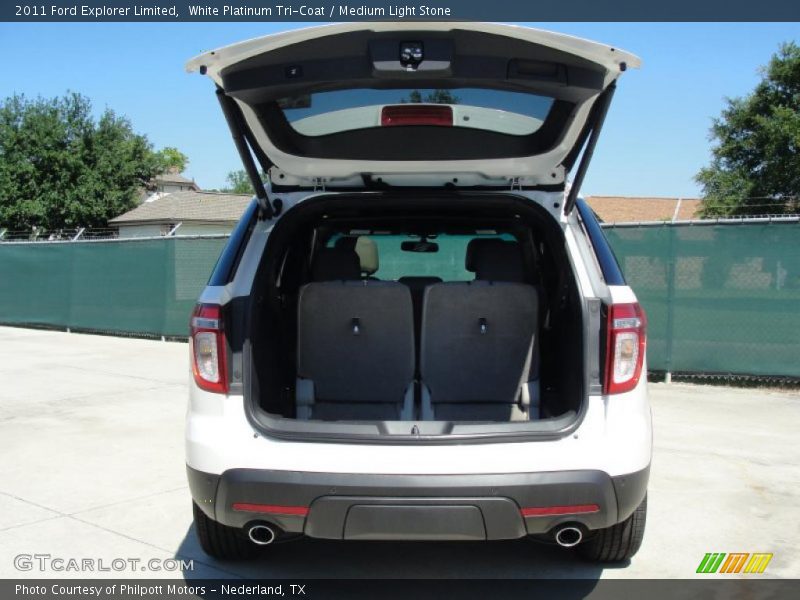 White Platinum Tri-Coat / Medium Light Stone 2011 Ford Explorer Limited
