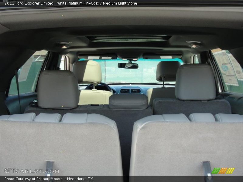 White Platinum Tri-Coat / Medium Light Stone 2011 Ford Explorer Limited