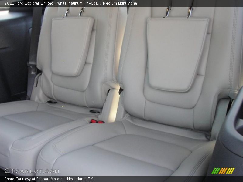 White Platinum Tri-Coat / Medium Light Stone 2011 Ford Explorer Limited