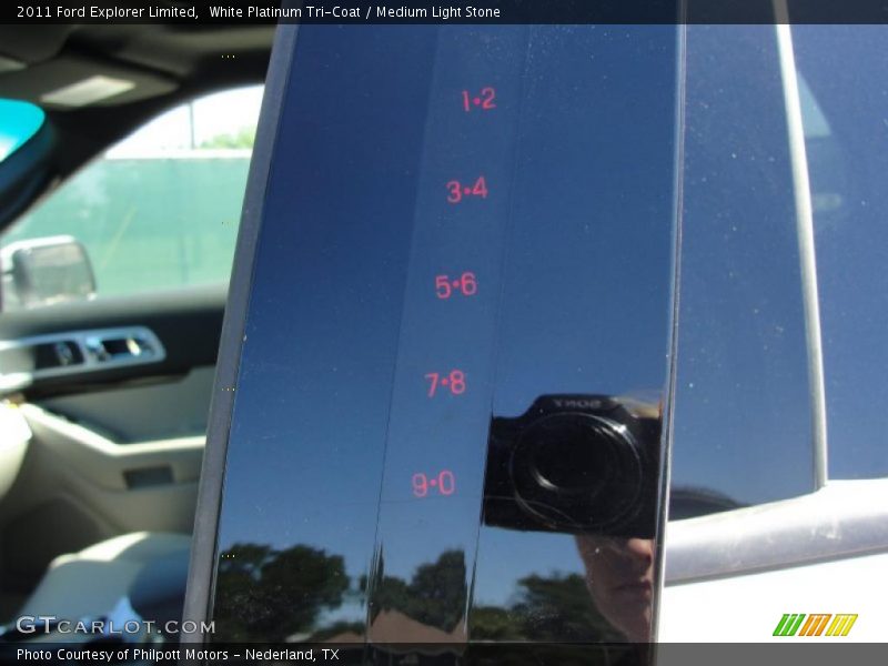 White Platinum Tri-Coat / Medium Light Stone 2011 Ford Explorer Limited