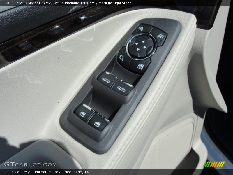 White Platinum Tri-Coat / Medium Light Stone 2011 Ford Explorer Limited