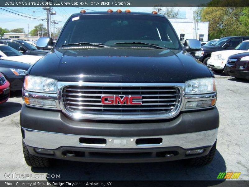 Onyx Black / Graphite 2002 GMC Sierra 2500HD SLE Crew Cab 4x4