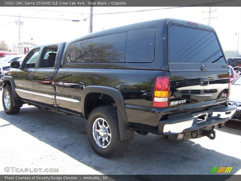 Onyx Black / Graphite 2002 GMC Sierra 2500HD SLE Crew Cab 4x4