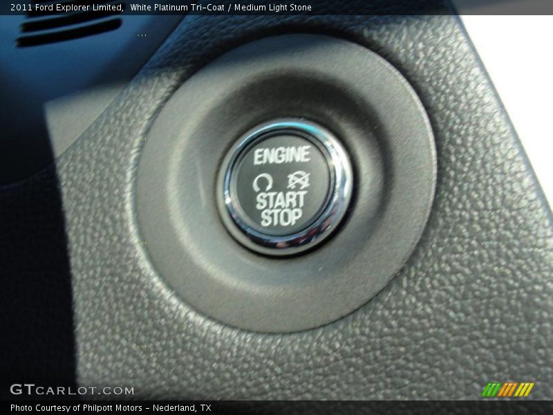 White Platinum Tri-Coat / Medium Light Stone 2011 Ford Explorer Limited