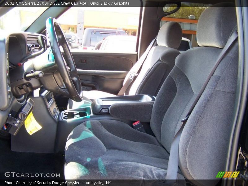Onyx Black / Graphite 2002 GMC Sierra 2500HD SLE Crew Cab 4x4