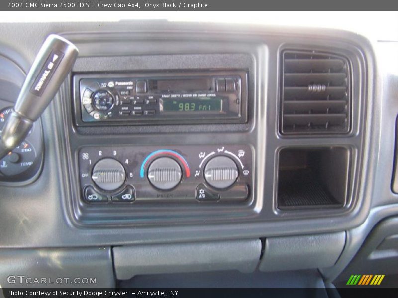 Onyx Black / Graphite 2002 GMC Sierra 2500HD SLE Crew Cab 4x4
