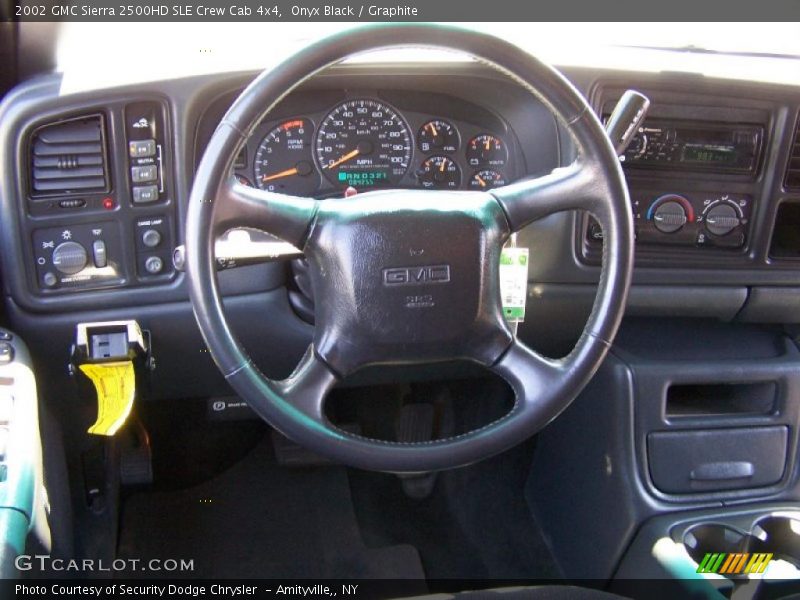 Onyx Black / Graphite 2002 GMC Sierra 2500HD SLE Crew Cab 4x4