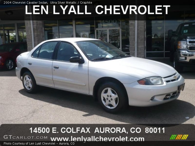 Ultra Silver Metallic / Graphite 2004 Chevrolet Cavalier Sedan
