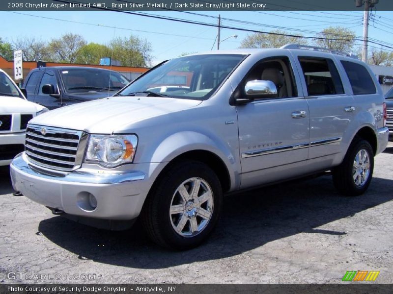 Bright Silver Metallic / Dark Slate Gray/Light Slate Gray 2008 Chrysler Aspen Limited 4WD