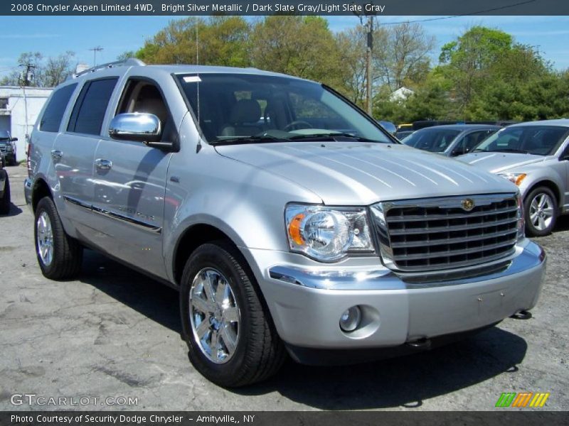 Bright Silver Metallic / Dark Slate Gray/Light Slate Gray 2008 Chrysler Aspen Limited 4WD