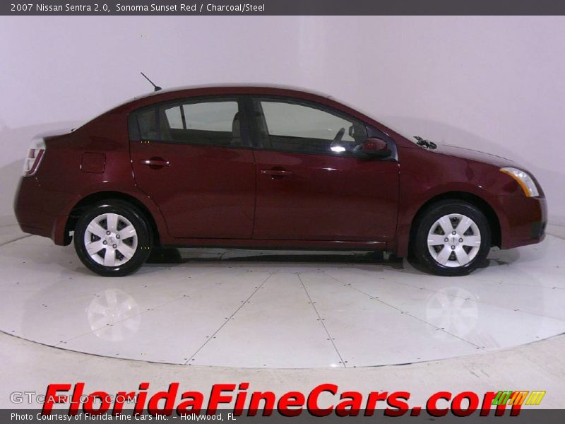 Sonoma Sunset Red / Charcoal/Steel 2007 Nissan Sentra 2.0