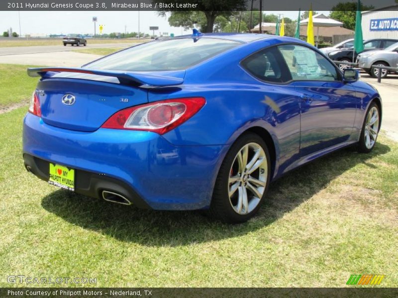 Mirabeau Blue / Black Leather 2011 Hyundai Genesis Coupe 3.8