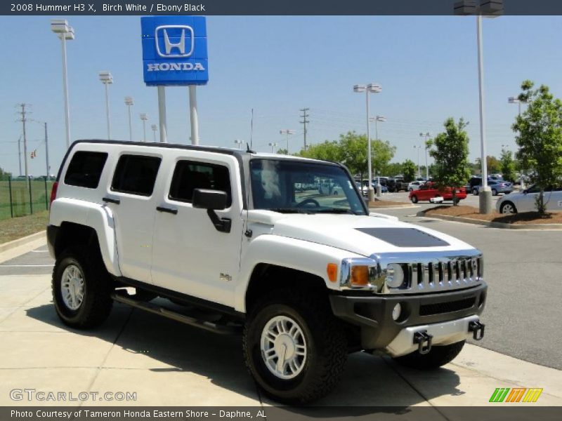 Birch White / Ebony Black 2008 Hummer H3 X