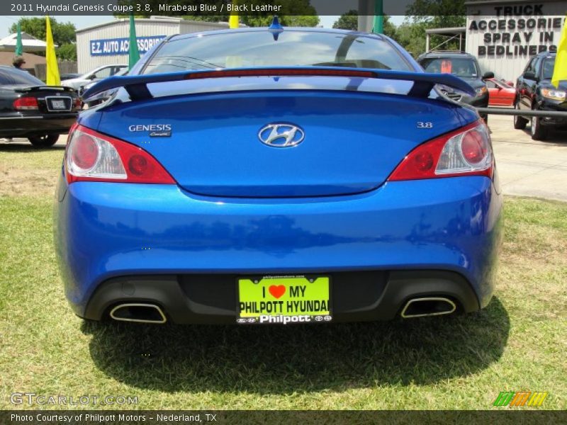 Mirabeau Blue / Black Leather 2011 Hyundai Genesis Coupe 3.8