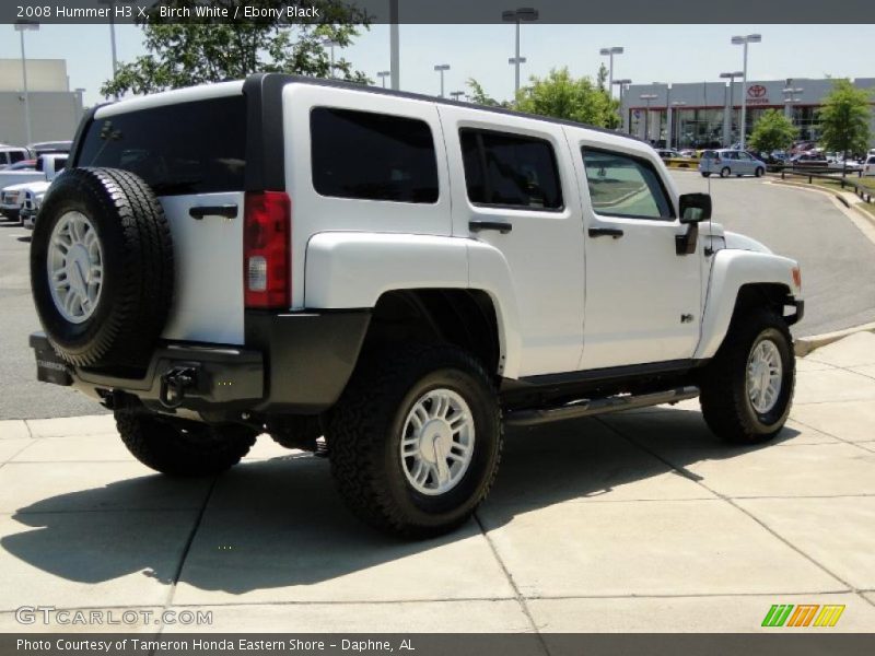 Birch White / Ebony Black 2008 Hummer H3 X