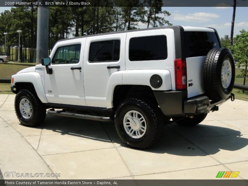 Birch White / Ebony Black 2008 Hummer H3 X