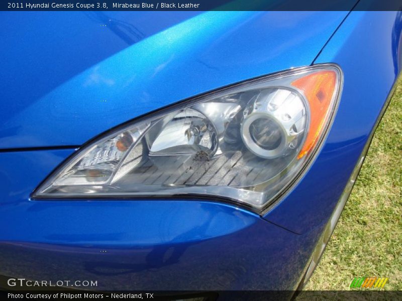 Mirabeau Blue / Black Leather 2011 Hyundai Genesis Coupe 3.8