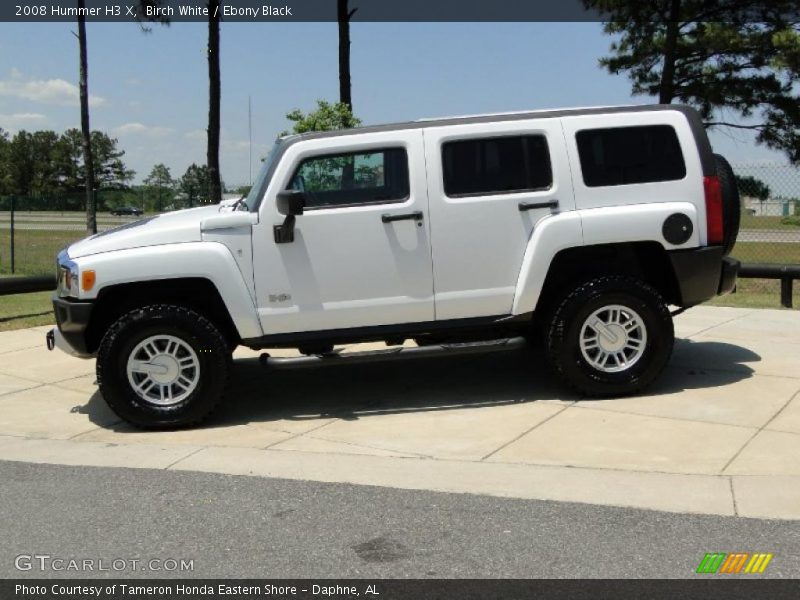 Birch White / Ebony Black 2008 Hummer H3 X