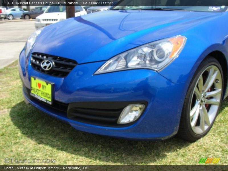 Mirabeau Blue / Black Leather 2011 Hyundai Genesis Coupe 3.8