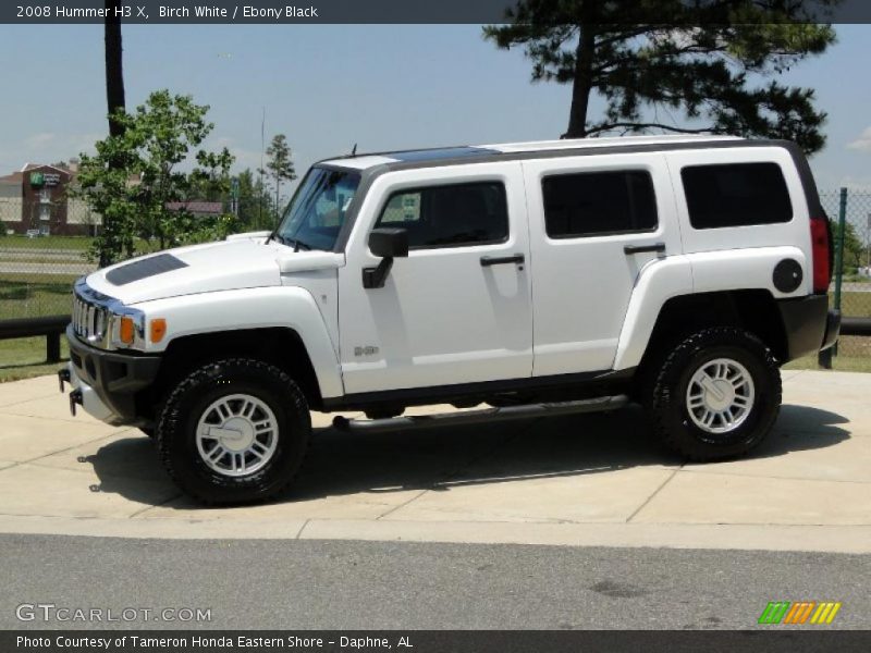 Birch White / Ebony Black 2008 Hummer H3 X
