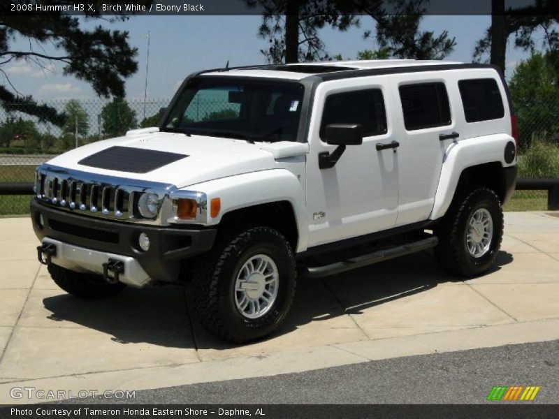 Birch White / Ebony Black 2008 Hummer H3 X