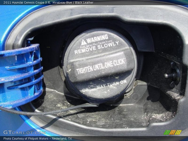 Mirabeau Blue / Black Leather 2011 Hyundai Genesis Coupe 3.8