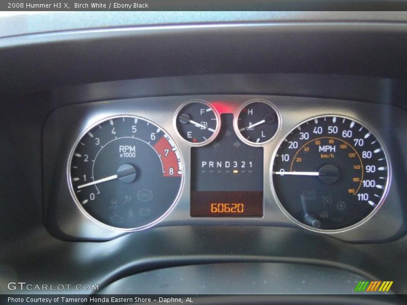 Birch White / Ebony Black 2008 Hummer H3 X