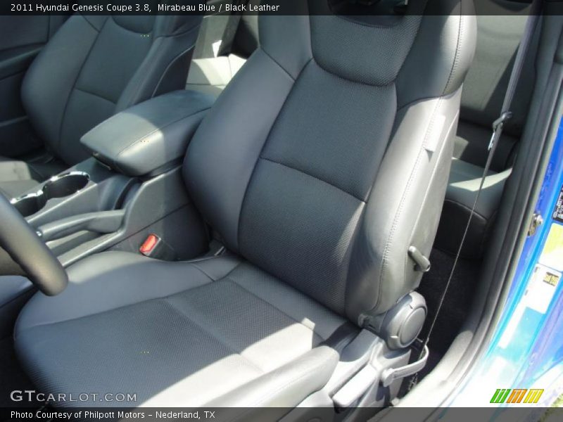 Mirabeau Blue / Black Leather 2011 Hyundai Genesis Coupe 3.8