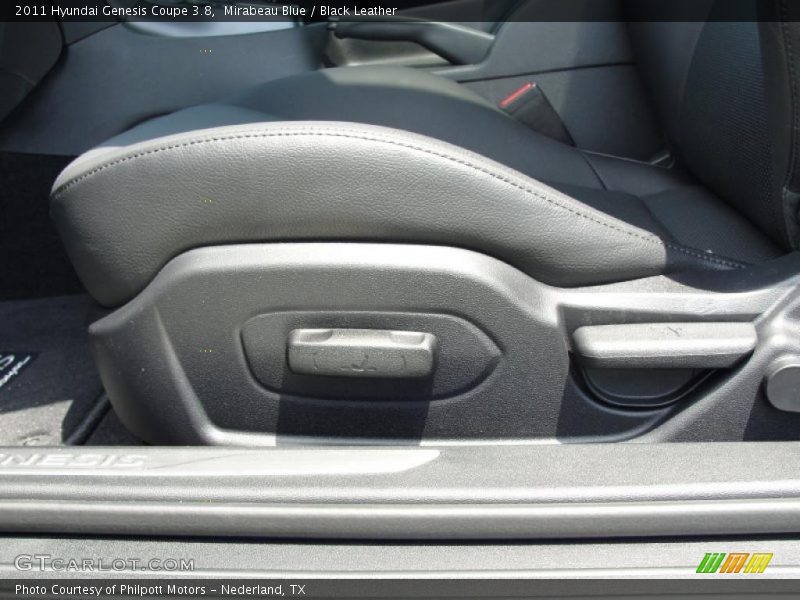 Mirabeau Blue / Black Leather 2011 Hyundai Genesis Coupe 3.8