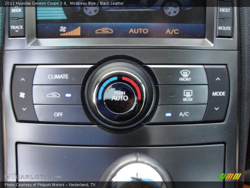 Controls of 2011 Genesis Coupe 3.8
