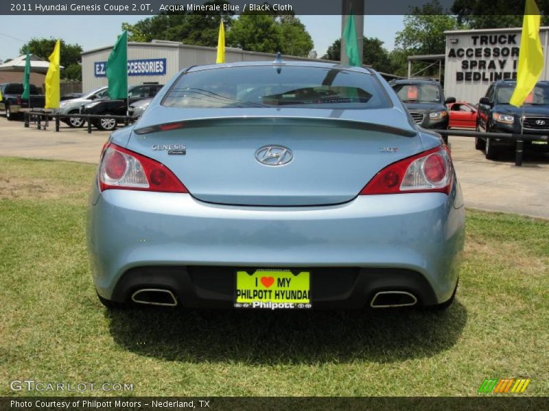 Acqua Minerale Blue / Black Cloth 2011 Hyundai Genesis Coupe 2.0T