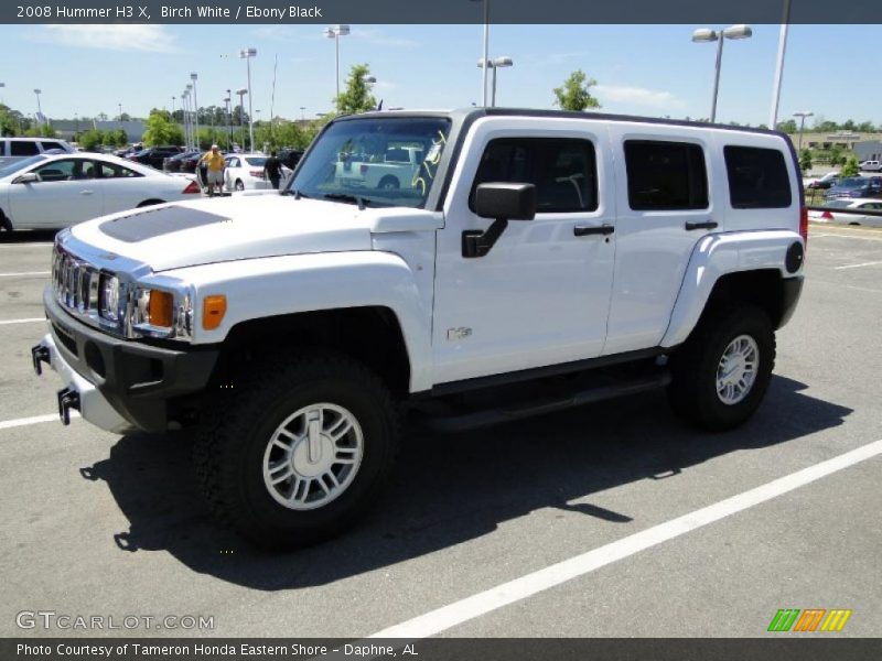 Birch White / Ebony Black 2008 Hummer H3 X