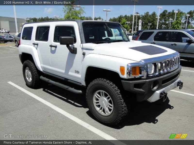 Birch White / Ebony Black 2008 Hummer H3 X