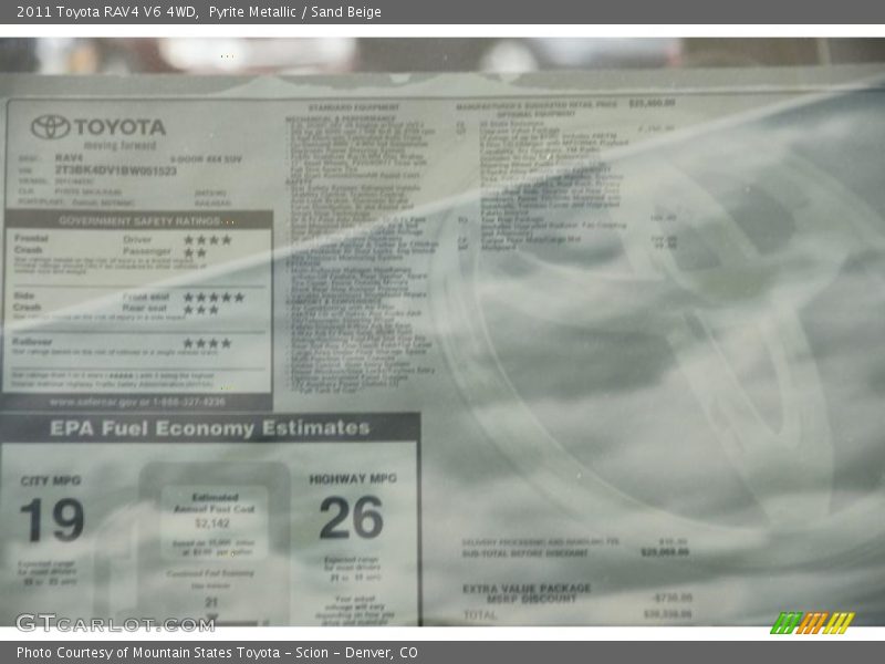 Pyrite Metallic / Sand Beige 2011 Toyota RAV4 V6 4WD