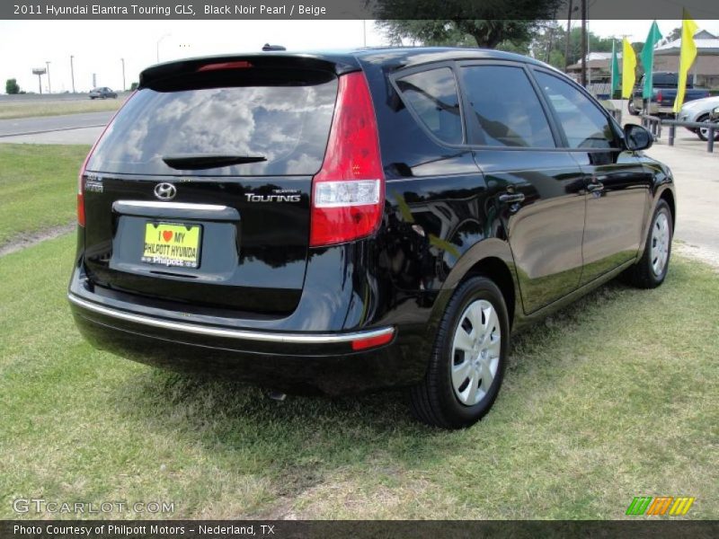 Black Noir Pearl / Beige 2011 Hyundai Elantra Touring GLS