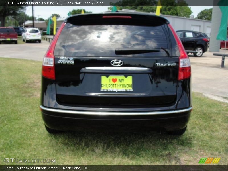 Black Noir Pearl / Beige 2011 Hyundai Elantra Touring GLS