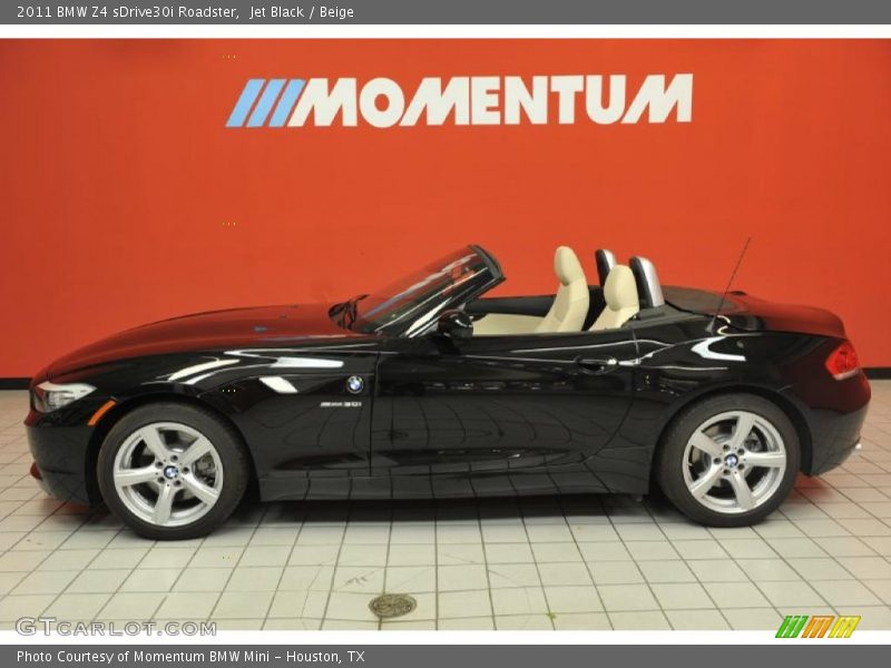 Jet Black / Beige 2011 BMW Z4 sDrive30i Roadster