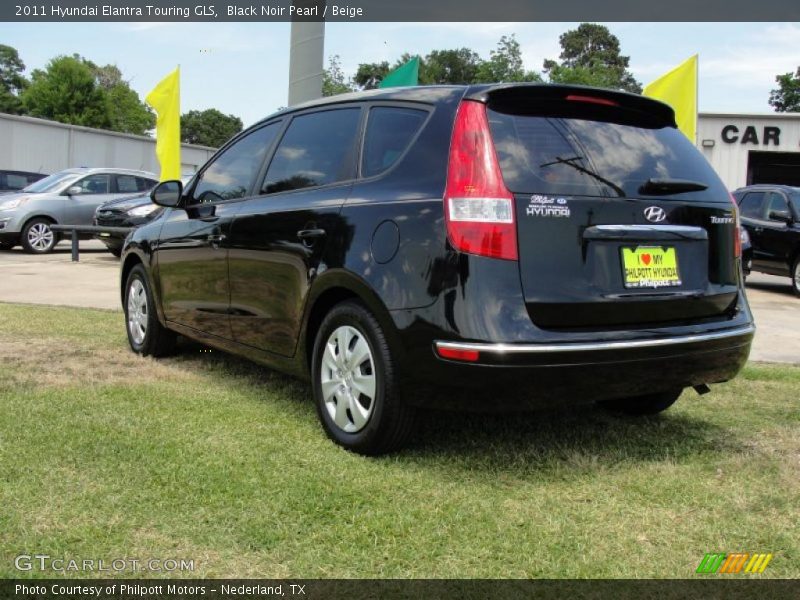 Black Noir Pearl / Beige 2011 Hyundai Elantra Touring GLS