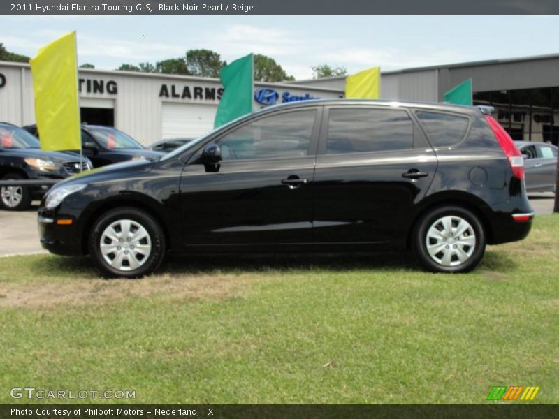 Black Noir Pearl / Beige 2011 Hyundai Elantra Touring GLS