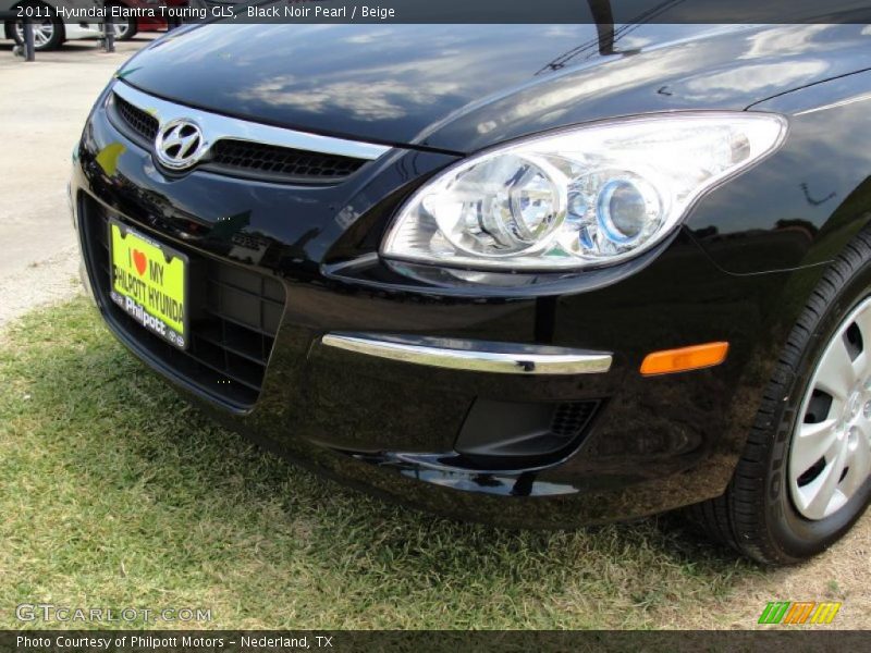 Black Noir Pearl / Beige 2011 Hyundai Elantra Touring GLS