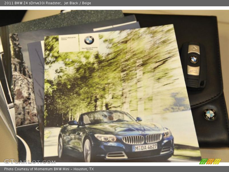 Jet Black / Beige 2011 BMW Z4 sDrive30i Roadster