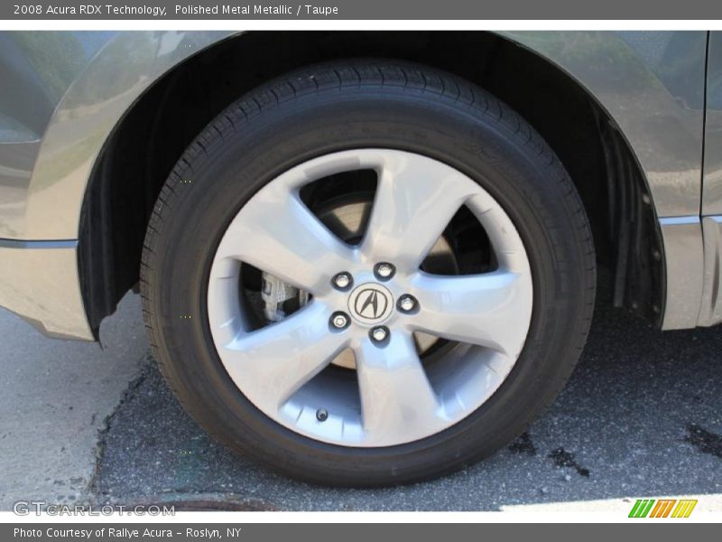 Polished Metal Metallic / Taupe 2008 Acura RDX Technology