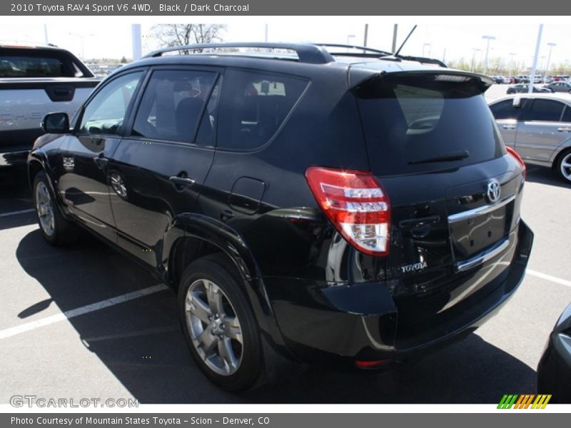 Black / Dark Charcoal 2010 Toyota RAV4 Sport V6 4WD
