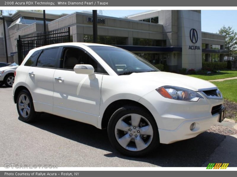 White Diamond Pearl / Taupe 2008 Acura RDX Technology