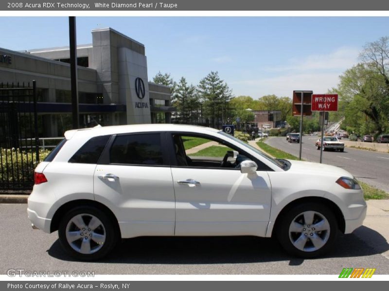 White Diamond Pearl / Taupe 2008 Acura RDX Technology