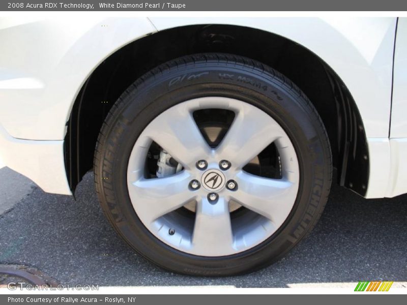 White Diamond Pearl / Taupe 2008 Acura RDX Technology