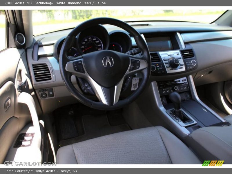 White Diamond Pearl / Taupe 2008 Acura RDX Technology