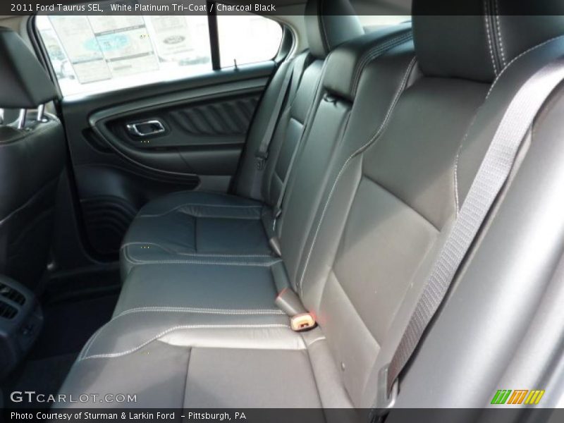 White Platinum Tri-Coat / Charcoal Black 2011 Ford Taurus SEL