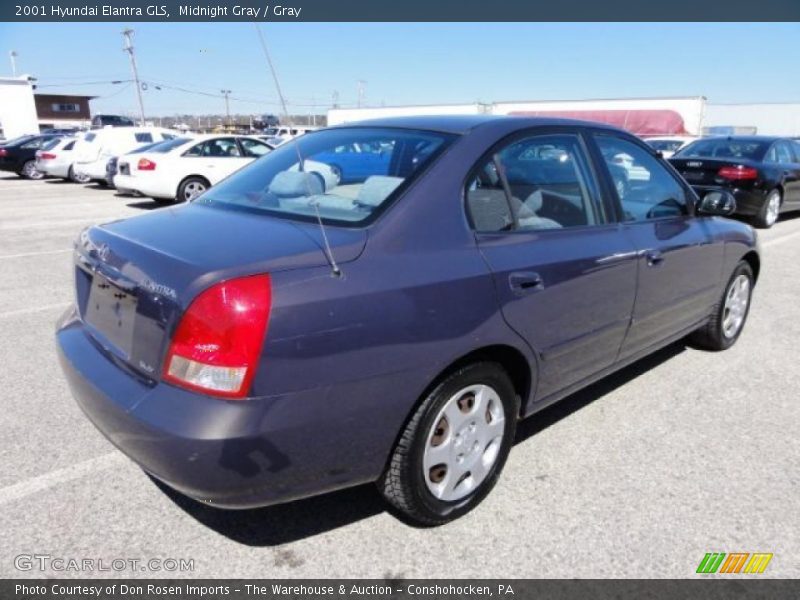 Midnight Gray / Gray 2001 Hyundai Elantra GLS