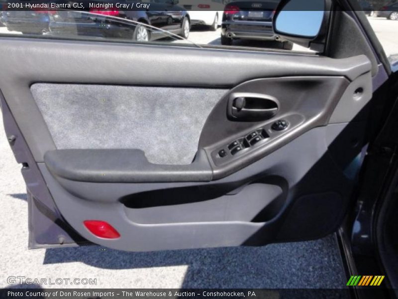 Midnight Gray / Gray 2001 Hyundai Elantra GLS